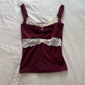 femmenina charlotte lace top